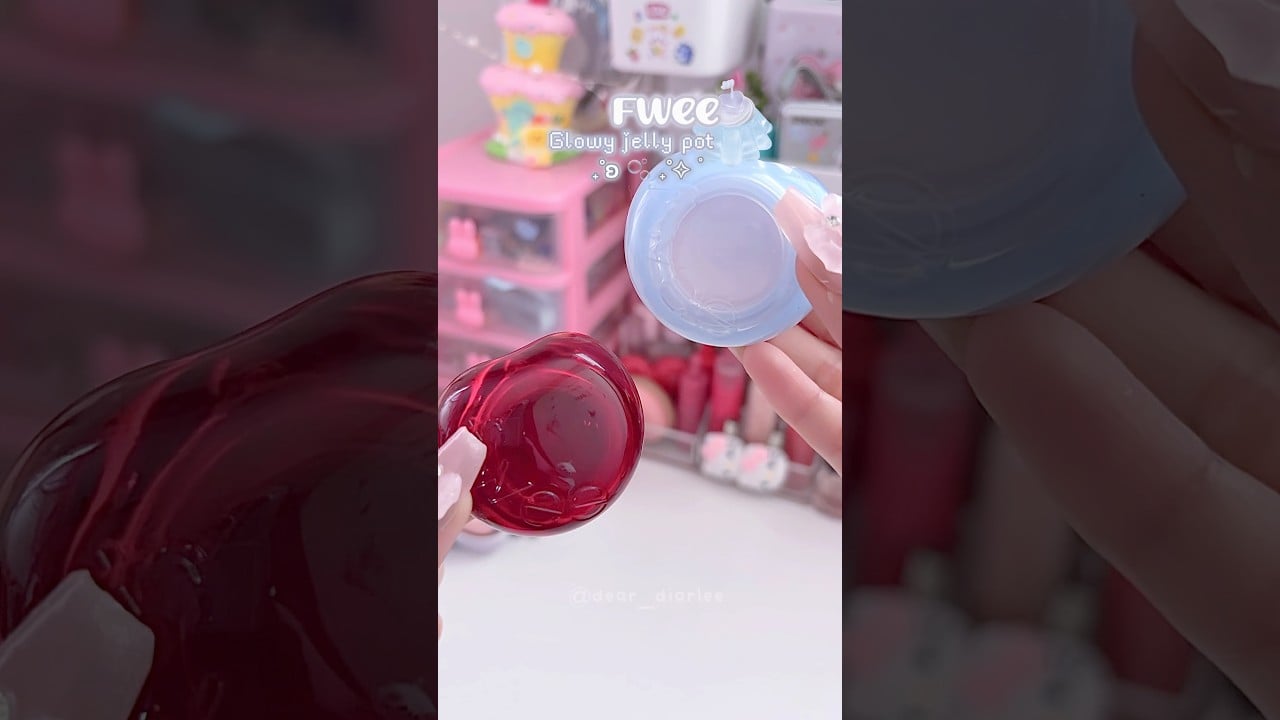 Fwee jelly pots 🍮 #kbeauty #makeup #fwee #gloss #lippies #glowy #wonyoungism #korean #shorts #fyp