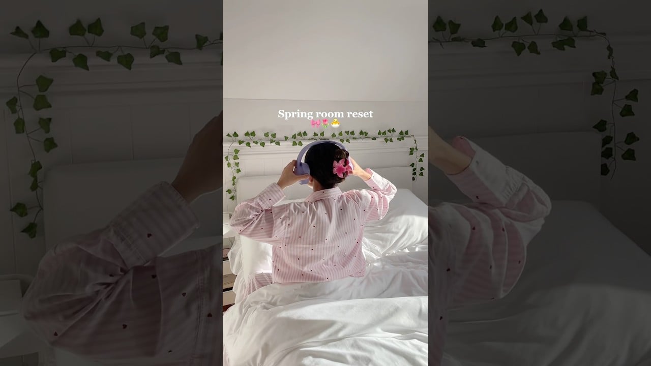 Spring room reset🌷🐣 #reset #resetroutine #springreset #morning #productivity #cleanwithme #routine