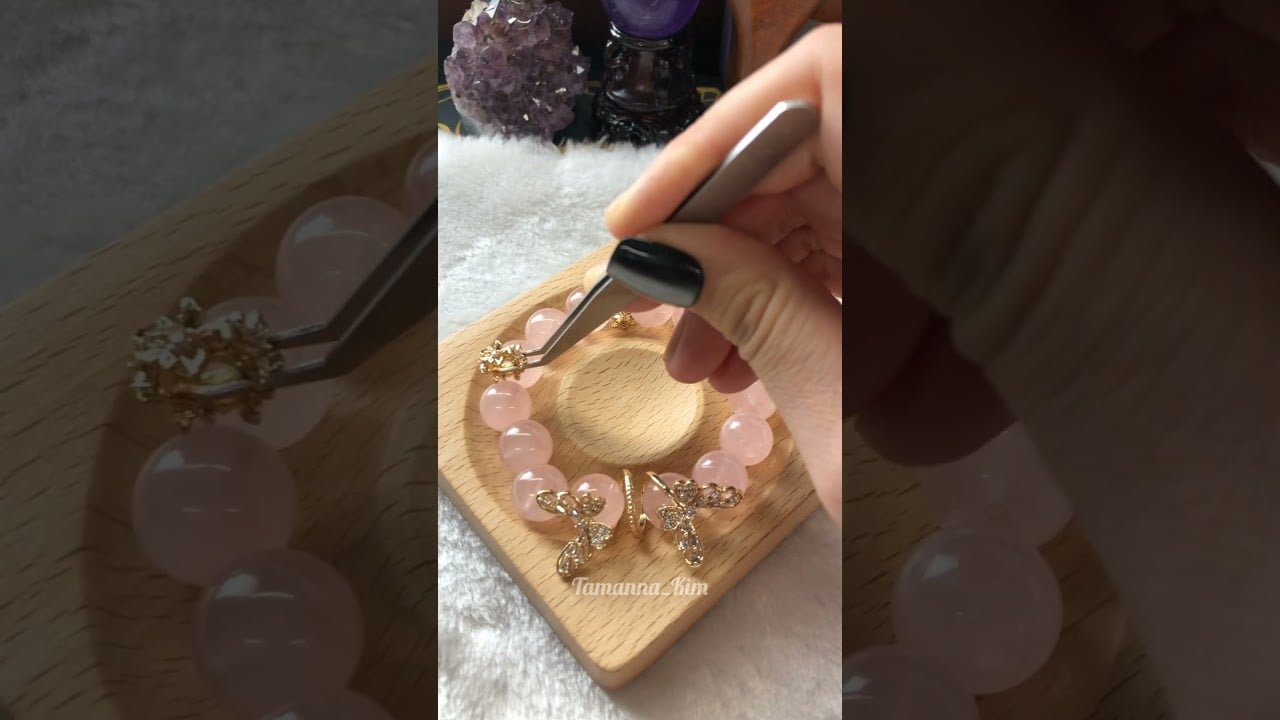 Handmade Crystal Bracelet | 핸드메이드 크리스탈 팔찌 #핸드메이드 #HandmadeJewelry #CrystalBracelet #수제팔찌 #보석팔찌 #asmr