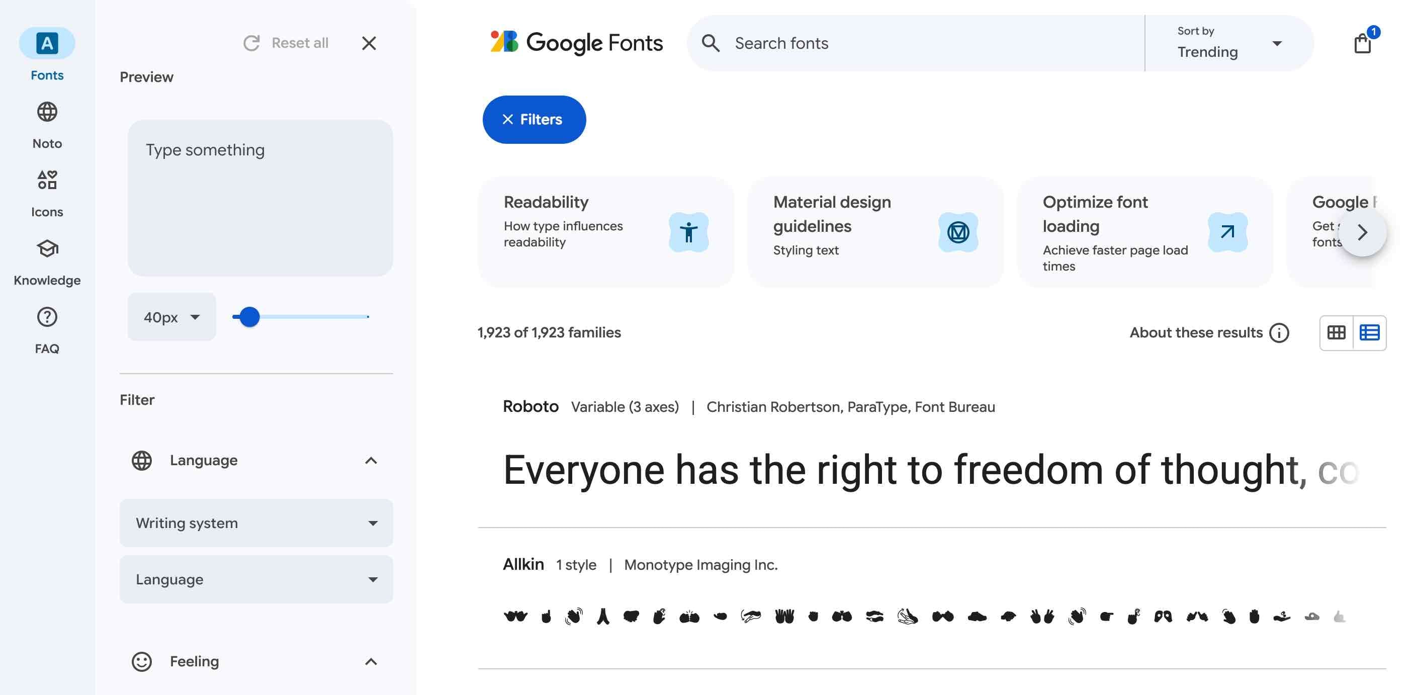 Google Font