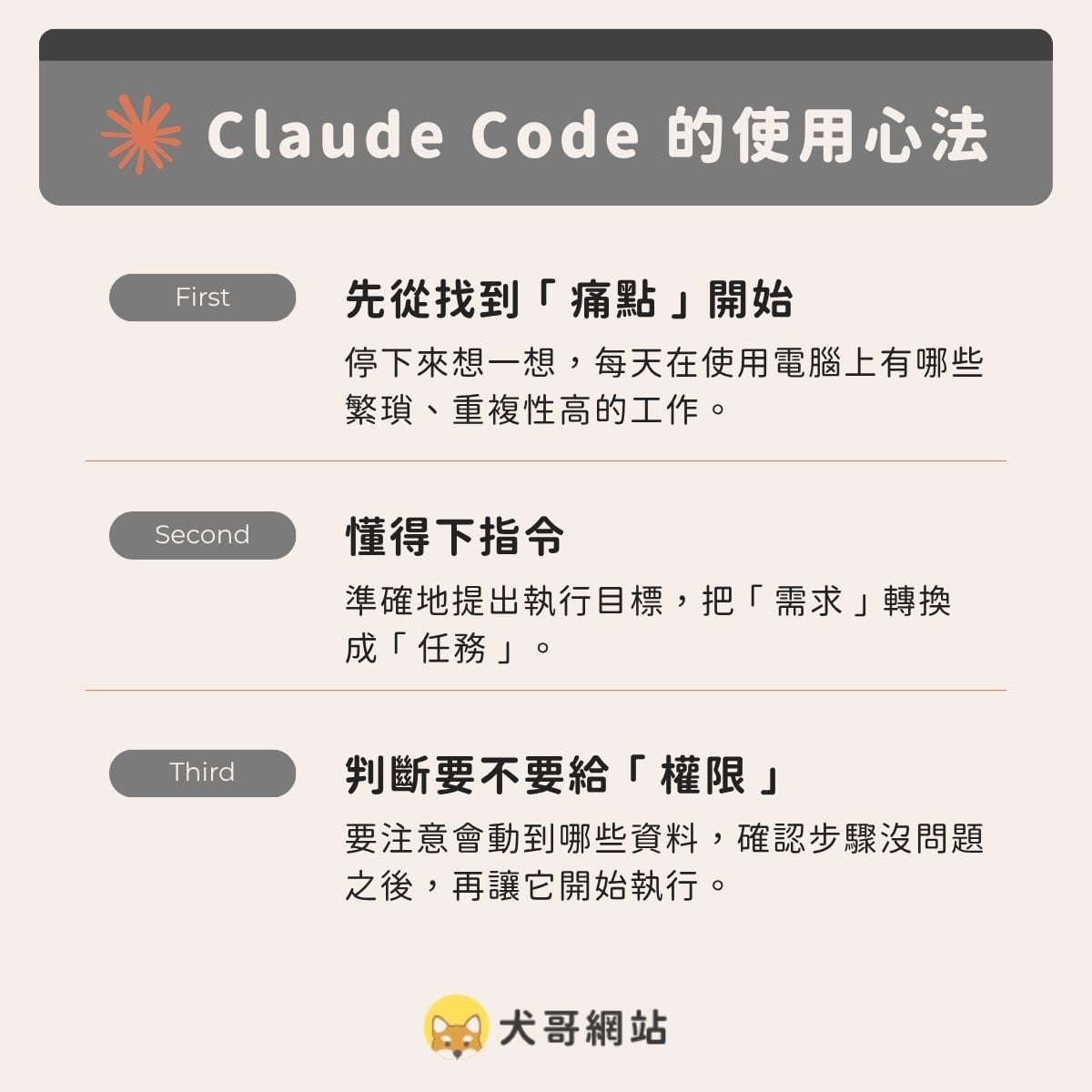 Claude Code 使用上有幾個需要注意的關鍵