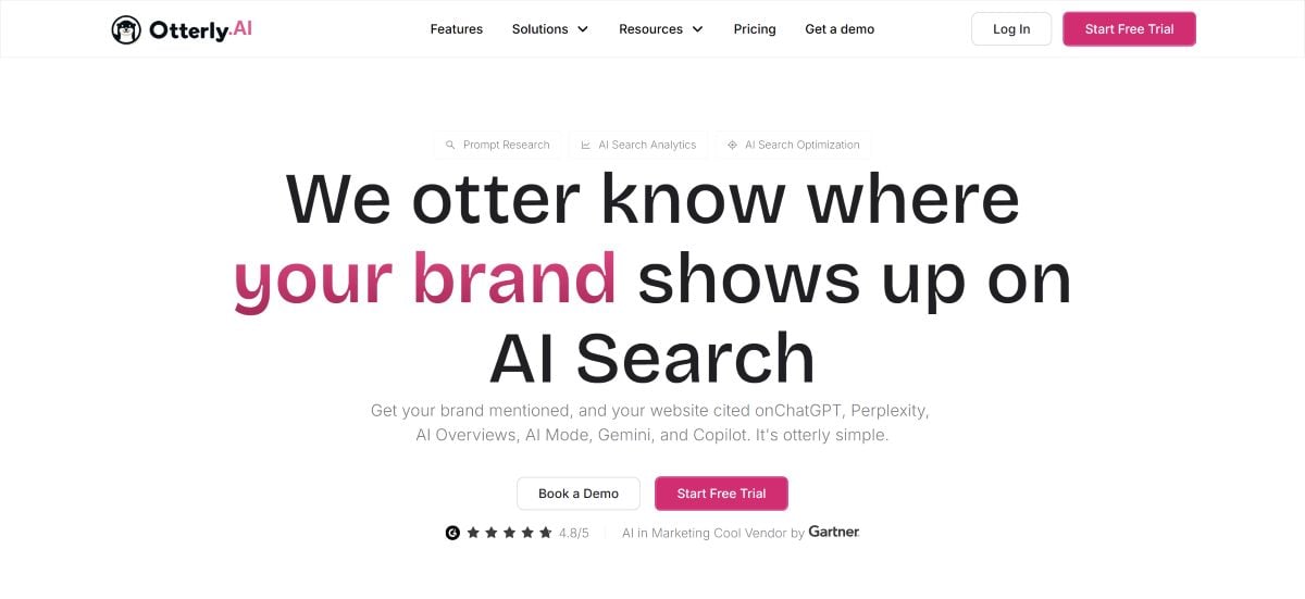 Otterly.AI 月費門檻較低，是一個專為 GEO 打到的 AI 能見度追蹤平台